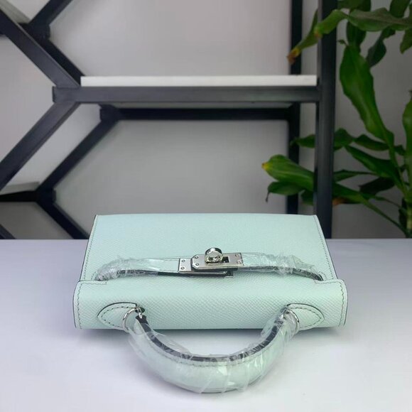 Kelly 19 Style Mini Genuine Leather Top Handle Bag - Picture 5 of 12